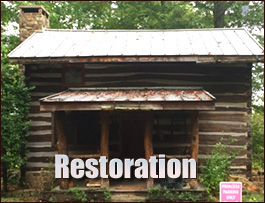 Historic Log Cabin Restoration  Gates Mills, Ohio